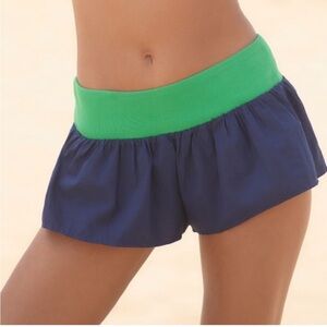 NWT By Anthropologie Colorblock Micro Shorts L